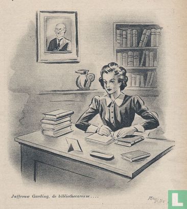 Juffrouw Garding, de bibliothecaresse.... - Image 1
