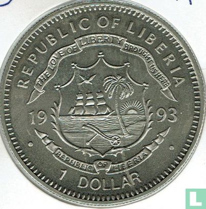 Liberia 1 Dollar 1993 "Corythosaurus" - Bild 1