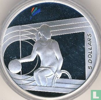 Australië 5 dollars 2000 (PROOF) "Paralympic Games in Sydney" - Afbeelding 2
