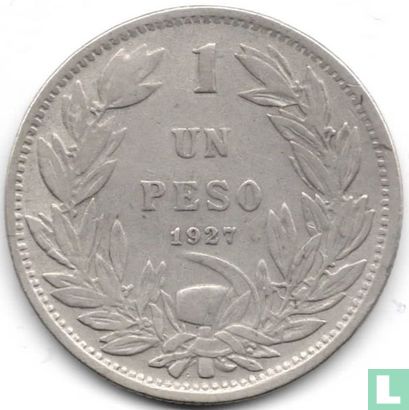 Chili 1 peso 1927 (type 2 - 0.5) - Afbeelding 1