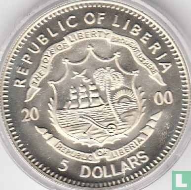Liberia 5 dollars 2000 "Summer Olympics in Sydney" - Afbeelding 1