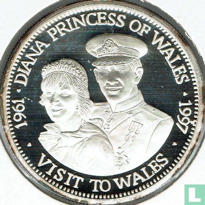 Liberia 20 Dollar 1997 (PP) "Diana Princess of Wales - Visit to Wales" - Bild 2
