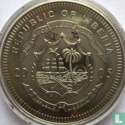 Libéria 10 dollars 2005 (type 1) "Death of Pope John Paul II" - Image 1