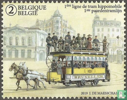 The first Horse-drawn Tram Line