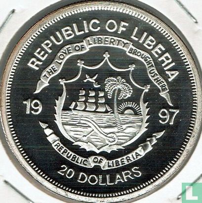 Liberia 20 dollars 1997 (PROOF) "Diana Princess of Wales - William's christening" - Afbeelding 1