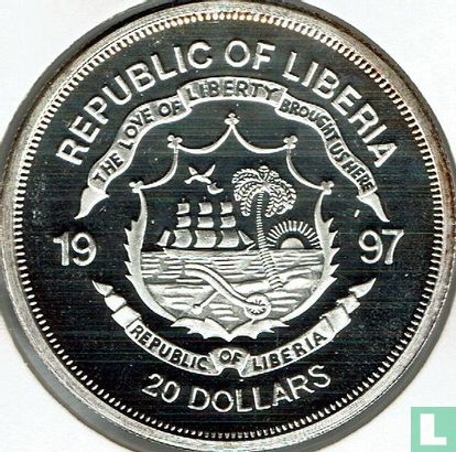Libéria 20 dollars 1997 (BE) "Diana Princess of Wales - Elegance" - Image 1