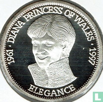 Liberia 20 dollars 1997 (PROOF) "Diana Princess of Wales - Elegance" - Image 2