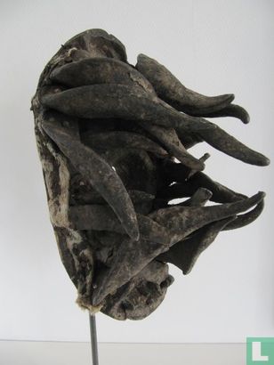 Guere War mask - Wood, horns and animal skin - Bild 2