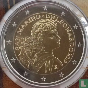 Saint-Marin 2 euro 2019 "500th anniversary of the death of Leonardo da Vinci" - Image 1