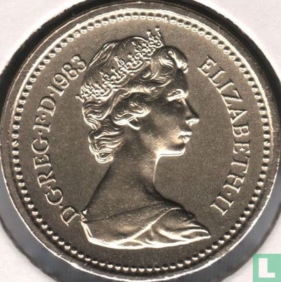 United Kingdom 1 pound 1983 "Royal Arms" - Image 1