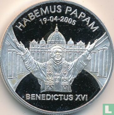 Liberia 10 dollars 2005 (PROOF) "Nomination of Pope Benedict XVI" - Image 1