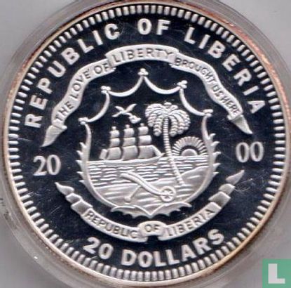 Liberia 20 dollars 2000 (PROOF) "Luxembourg" - Image 1