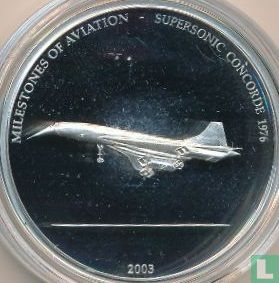 Liberia 10 dollars 2003 (PROOF) "Milestones of aviation - Supersonic Concorde" - Afbeelding 1