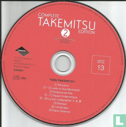 Complete Takemitsu Edition 2 Instrumental Works Chorale STZ 13-23 - Afbeelding 3