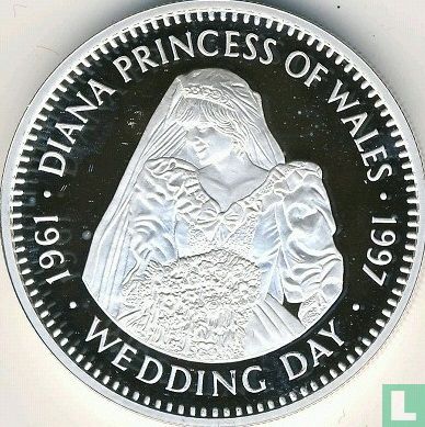 Libéria 20 dollars 1997 (BE) "Diana Princess of Wales - Wedding day" - Image 2