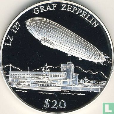 Liberia 20 Dollar 2000 (PP) "Graf Zeppelin" - Bild 2