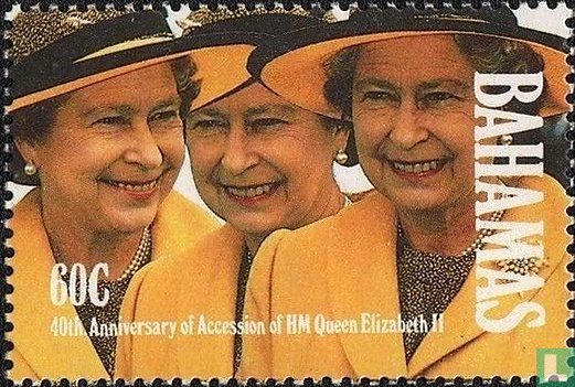 Drie portretten van koningin Elizabeth II
