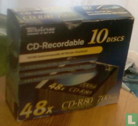 Tevion - CD-Recordable 48x - CD-R80 700 MB - 10 Discs - Afbeelding 1