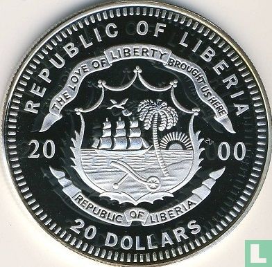 Liberia 20 dollars 2000 (PROOF) "Madrid" - Afbeelding 1