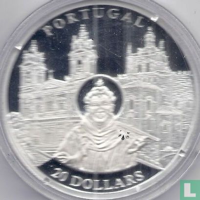 Liberia 20 dollars 2001 (PROOF) "Portugal" - Afbeelding 2
