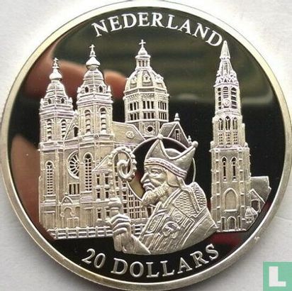 Liberia 20 dollars 2001 (PROOF) "Netherlands" - Afbeelding 2