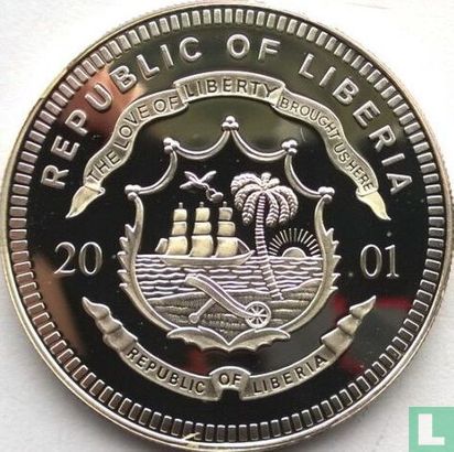 Liberia 20 dollars 2001 (PROOF) "Italy" - Image 1