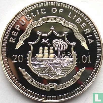 Liberia 20 dollars 2001 (PROOF) "France" - Afbeelding 1