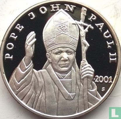 Liberia 20 dollars 2001 (PROOF) "Pope John Paul II" - Afbeelding 1