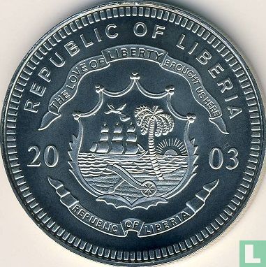 Libéria 5 dollars 2003 "New Vatican coins" - Image 1