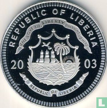 Liberia 20 dollars 2003 (PROOF) "Year of the Goat" - Image 1