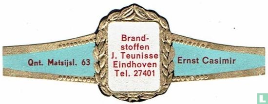 Brandstoffen J. Teunisse Eindhoven Tel. 27401 - Qnt. Matsijsl. 63 - Image 1