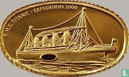 Liberia 25 dollars 2005 (PROOF) "R.M.S. Titanic - Expedition 2000" - Image 1