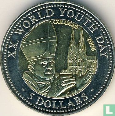 Liberia 5 Dollar 2005 (Numisbrief) "20th World Youth Day in Cologne" - Bild 3