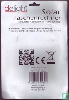 Delight - Solar Tachenrechner - 8-Digit Calculator - Afbeelding 2