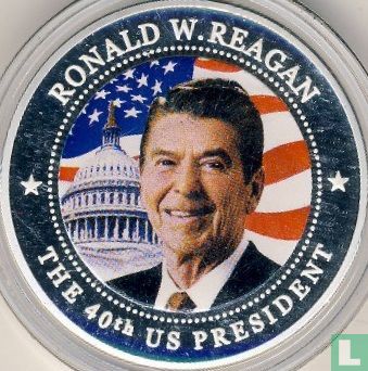 Libéria 5 dollars 2009 (BE) "Ronald W. Reagan" - Image 2