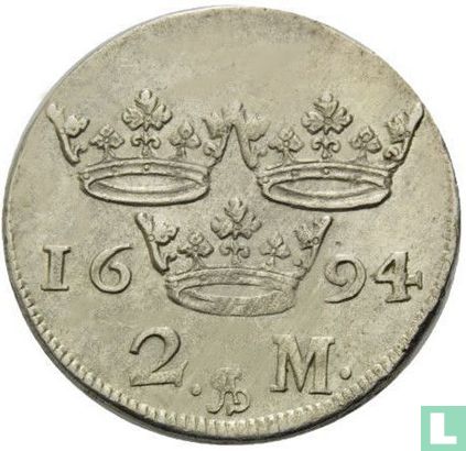 Zweden 2 mark 1694 - Afbeelding 1