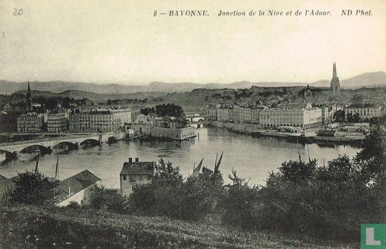Bayonne - Jonction de la Nive et de l'Adour - Afbeelding 1