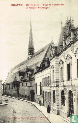Beaune - Hôtel-Dieu - Façade extérieure et Caisse d'Epargne - Afbeelding 1
