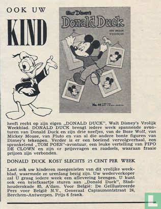 Ook uw kind heeft recht op zijn eigen Donald Duck ... [1962 nummer 44]