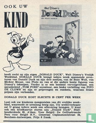 Ook uw kind heeft recht op zijn eigen Donald Duck ... [1964 nummer 27]