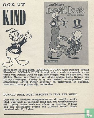Ook uw kind heeft recht op zijn eigen Donald Duck ... [1965 nummer 50]