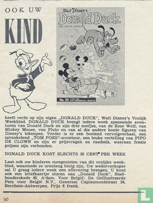 Ook uw kind heeft recht op zijn eigen Donald Duck ... [1963 nummer 33]