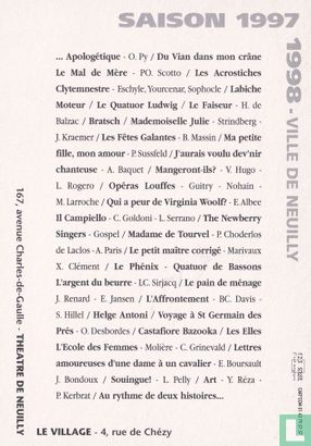 Ville de Neuilly-sur-Seine - Saison 97 - 98 - Image 2