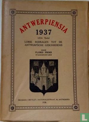Antwerpiensia 1937 - Bild 1
