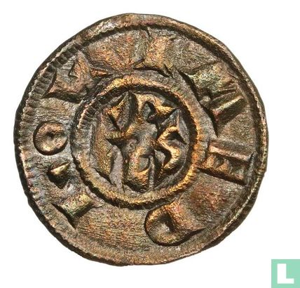 Heilige Romeinse Rijk 1 denier (Karel de Grote, Milaan) 768-814 - Afbeelding 2