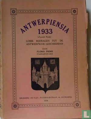 Antwerpiensia 1933 - Bild 1