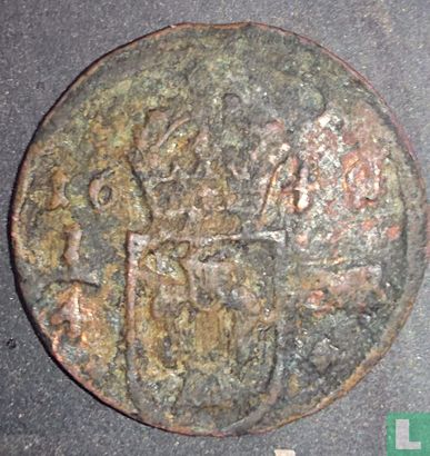 Suède ¼ öre 1644 (type 2) - Image 1