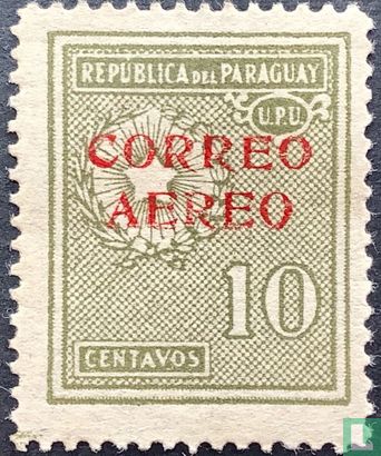 Coat of Arms with overprint Airmail