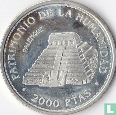 Espagne 2000 pesetas 1996 (BE) "Palenque" - Image 2