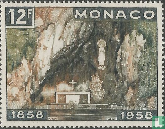 Grotto of Massabeille in 1958